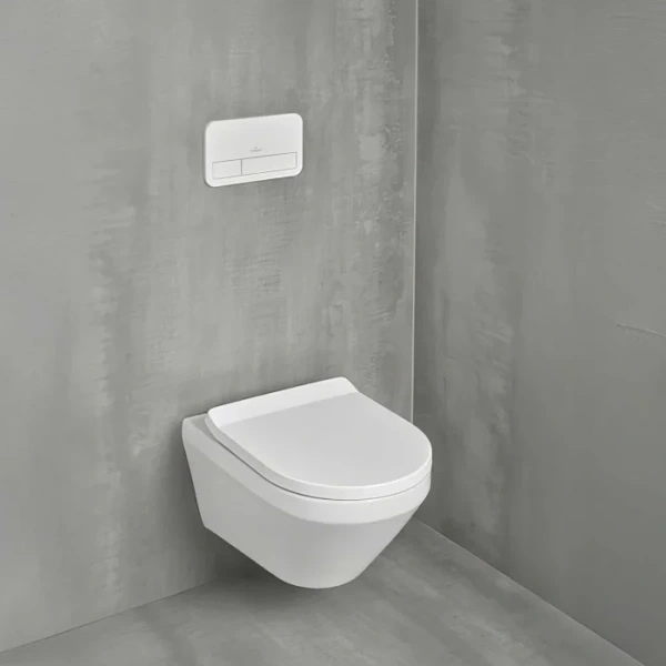 Унитаз подвесной Villeroy & Boch Architectura 4616CB01 безободковый, торнадо, с сиденьем микролифт, альпийский белый