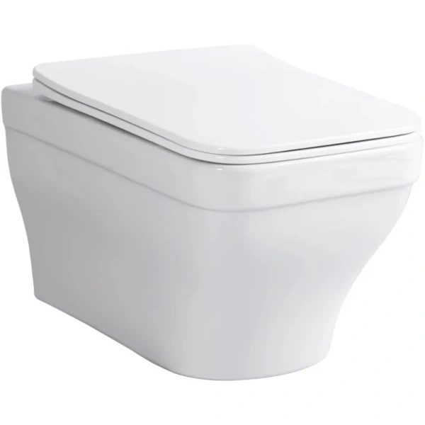 Унитаз подвесной Aquatek Амадео AQ1163-00 безободковый, с сиденьем микролифт, белый
