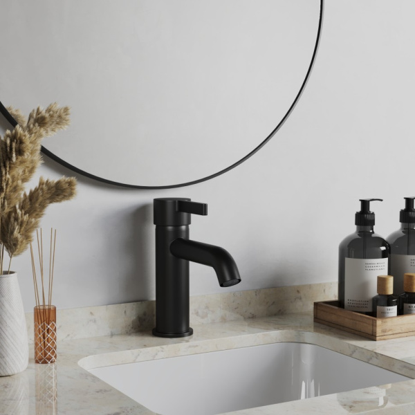 Смеситель для раковины Paini Brera 74PZ205O черный матовый