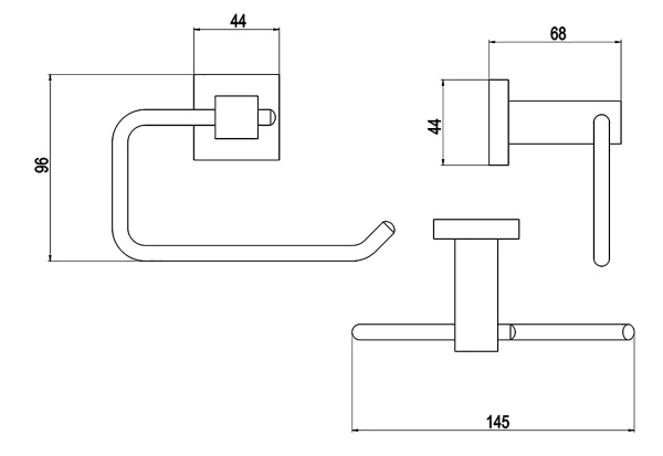 Держатель для туалетной бумаги Timo Selene 10041/00
