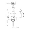 Кран Axor Montreux 16530820 шлифованный никель