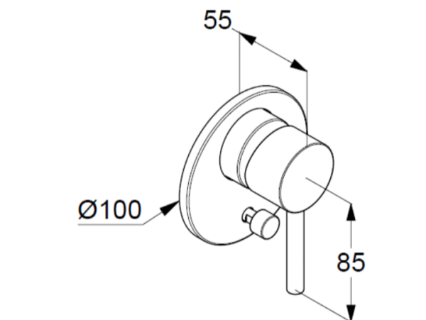 Смеситель для ванны и душа Kludi Bozz 38716N076 брашированное золото