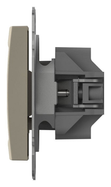 ТВ-розетка проходная без рамки Elbi Eleсtriс Zena Vega 609-010300-272