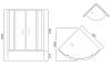 Душевой уголок AM.PM Sense Deep W75G-222A090WT
