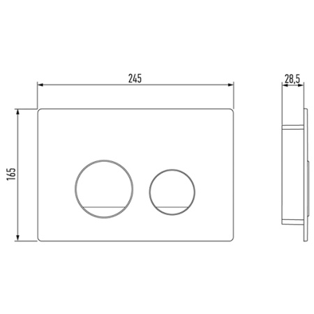 Клавиша смыва Jacob Delafon E38068-00 белая