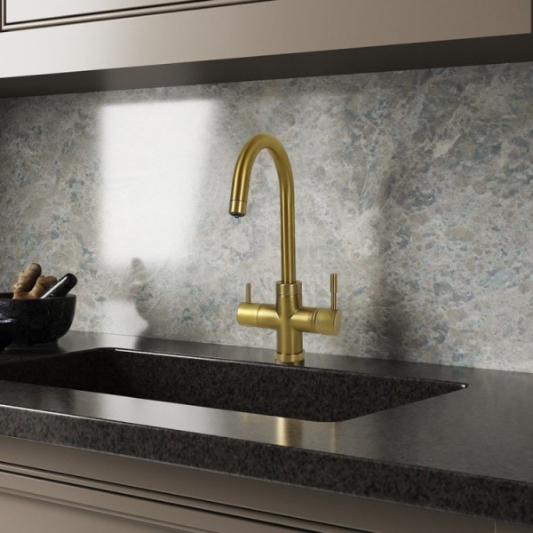 Смеситель для кухни Paini Cox 78PJ6433VL2KM золото матовое