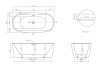 Акриловая ванна Abber 175x80 AB9219