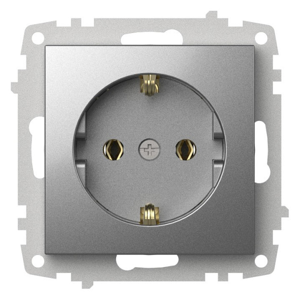 Розетка с заземлением без рамки Elbi Eleсtriс Zena Vega 609-011000-217