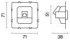 Механизм розетки Ethernet RJ-45 Voltum S70 VLS0601M
