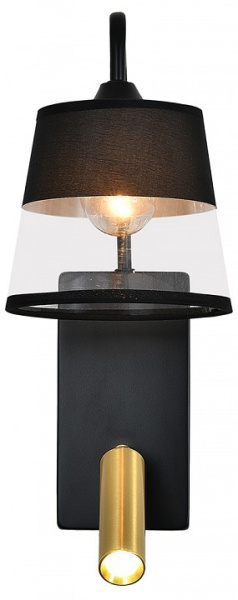 Бра с подсветкой Escada 598 598/1A Black/Brass