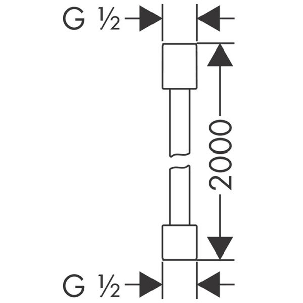 Душевой шланг Axor Starck 28284000