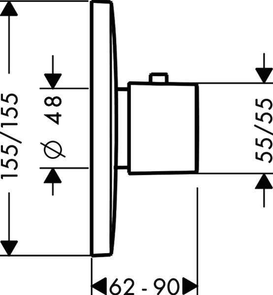 Смеситель для душа hansgrohe PuraVida 15772000