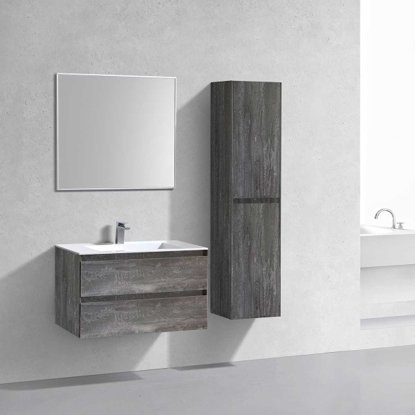 Тумба под раковину Vincea Luka 80 см VMC-2L800GS серый