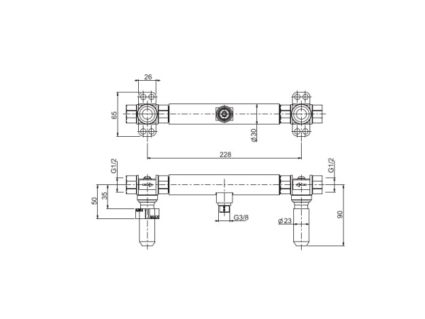 Внутренняя часть смесителя для раковины FIMA Carlo Frattini FimaBox F2360