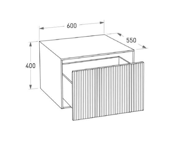 Тумба Salini Armonia 60 27A.1.600.400.03.0 латунь