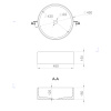 Раковина Salini Armonia 45 130112GF покраска по RAL
