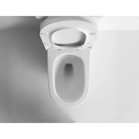 Унитаз-компакт CeramaLux NS-2176 с сиденьем микролифт, белый