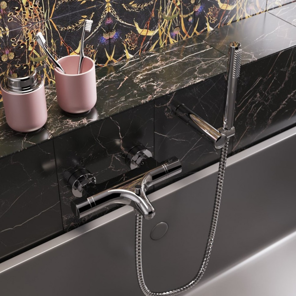 Смеситель для ванны Paini Arena 92CR105THKM с аксессуаром