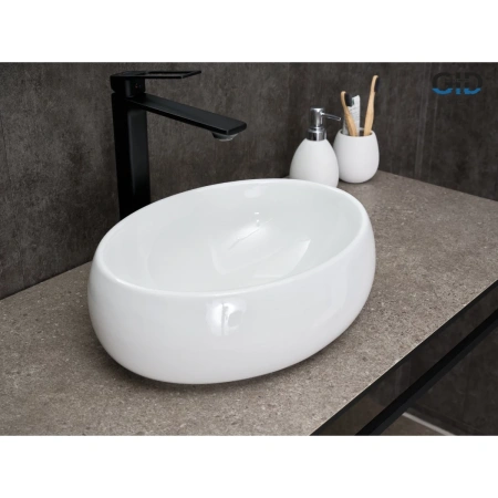 Раковина-чаша GID N9030ds 40x30 см, накладная, белый