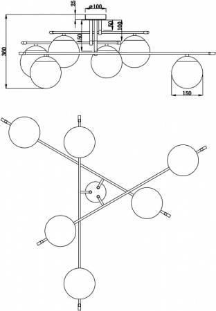 Накладной светильник Maytoni Nostalgia MOD048CL-06G