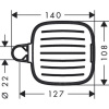 Мыльница hansgrohe Cassetta E 26519000 хром