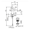 Смеситель для раковины Fantini Nostromo 50 02 G904F