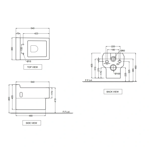 Унитаз подвесной Jaquar Fonte FNS-WHT-40951UF с сиденьем микролифт, белый
