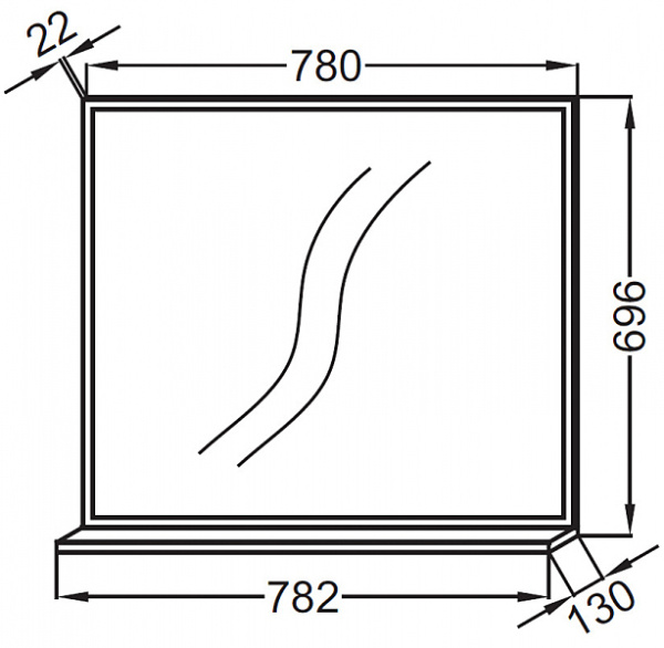 Зеркало Jacob Delafon Vivienne EB1597-E70