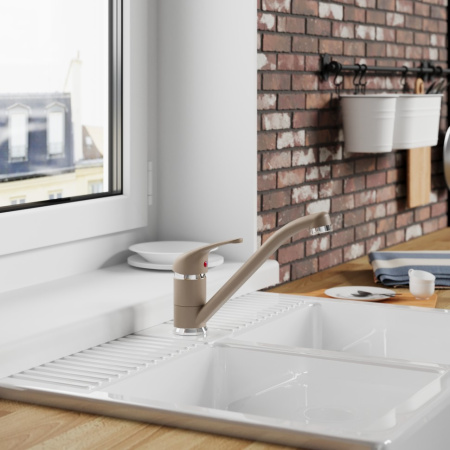 Смеситель для кухни Paini Jolly 6972573Z1KM гранит трюфель