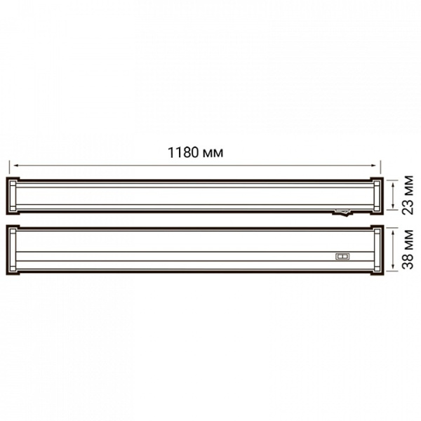 Накладной светильник Jazzway  PLED-T5i PL 1200 14W FR 4000K