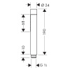 Душевая лейка Axor Starck 28532340 шлифованный черный хром