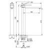Смеситель для раковины Fantini Mint 34 93 F006WF сталь