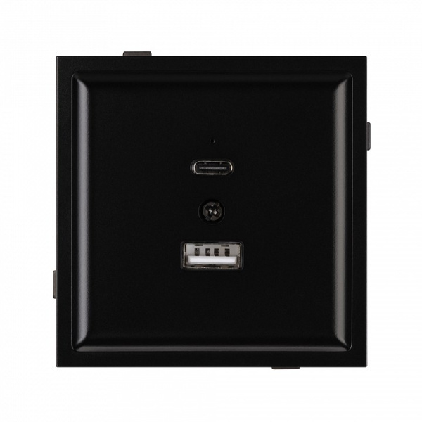 Розетка 2хUSB type A и C без рамки Arlight SCT-TENDO 054095