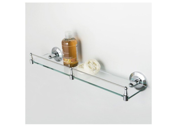 Полка стеклянная с бортиком WasserKRAFT Rhein K-6244