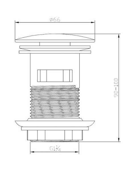 Донный клапан BelBagno BB-SAT-CRM