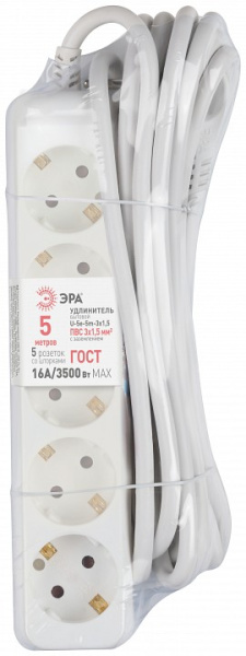 Удлинитель Эра  U-5e-5m-3x1,5