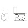 Чаша напольного унитаза BelBagno MARINO BB105CPR