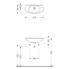 Раковина 52x24 см Serel Friendly 6740