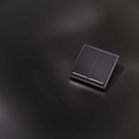 Клавиши для выключателя двухклавишного с подсветкой Voltum S70 METAL VLSM000412