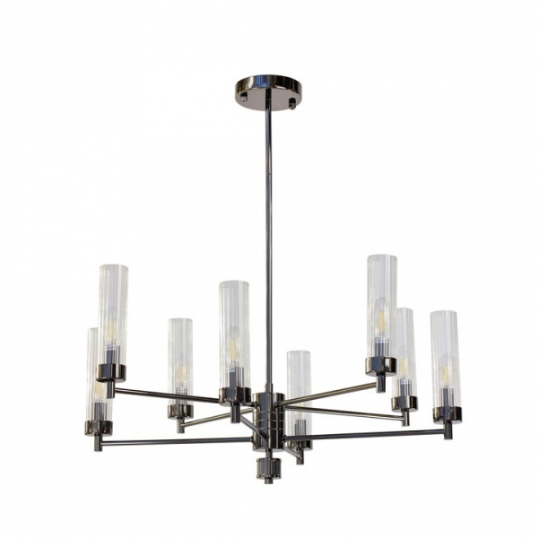 Люстра на штанге AM-Group INDIGO INDIGO SP8 PEARL BLACK