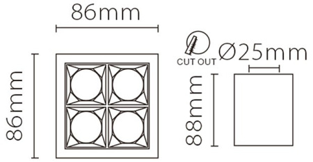 Накладной светильник Fiberli XC002 12120204