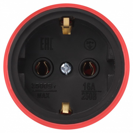 Розетка с заземлением Эра  RX11-R-IP44