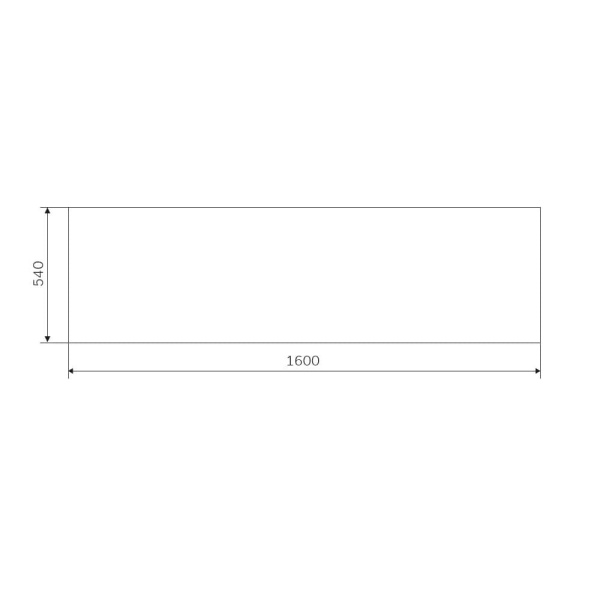 Панель для ванны 160х70 AM.PM Gem W93A-160-070W-P белый