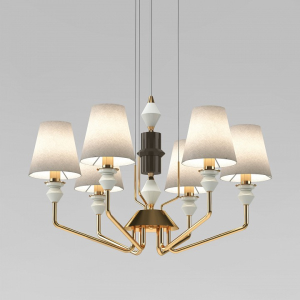 Подвесная люстра Eurosvet Olaria 101012/6 латунь Smart