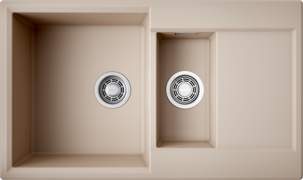 Кухонная мойка Omoikiri Daisen 86-2 4993478 бежевая