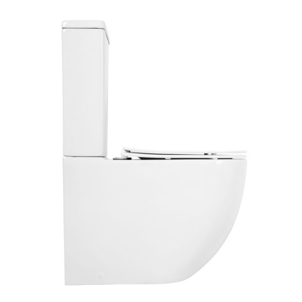 Унитаз-компакт безободковый CEZARES STYLUS CZR-152-CPR с сиденьем CZR-2316-SC