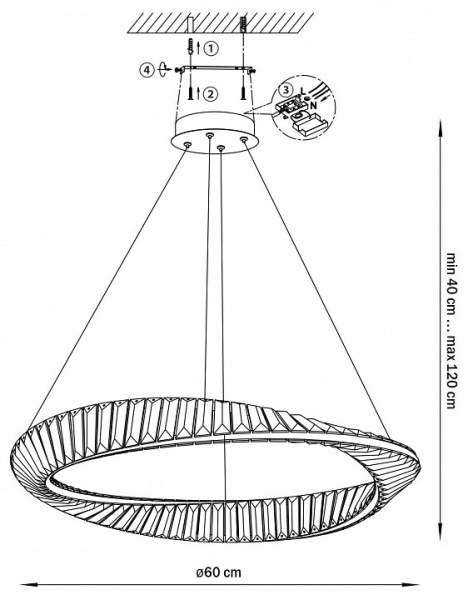 Подвесной светильник Lightstar Vidare 699063