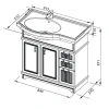 Раковина Aquanet Shenxin 90 00176323