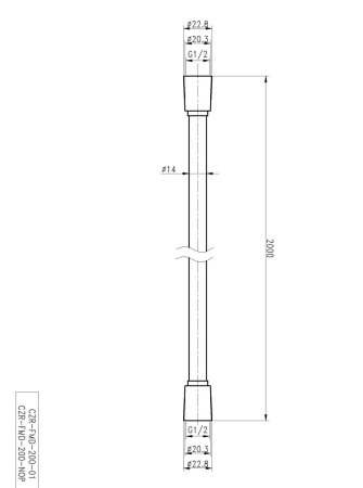 Душевой шланг Cezares CZR-FMD-200-NOP черный