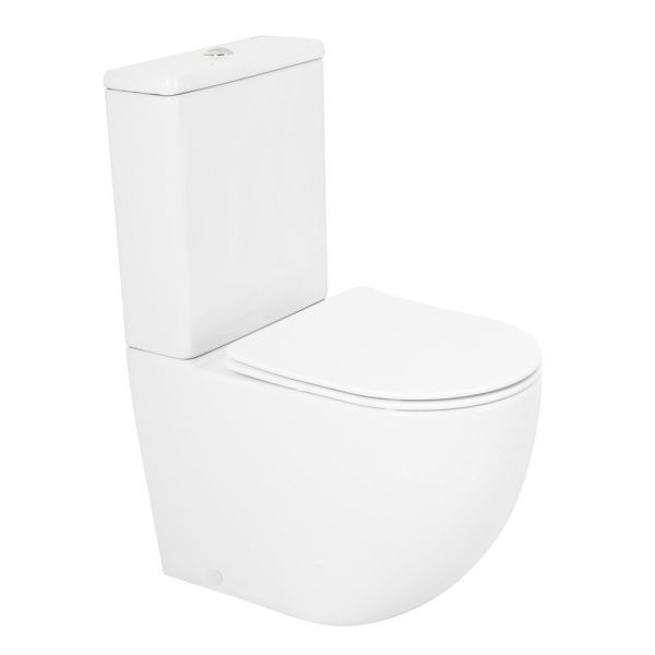 Унитаз-компакт безободковый CEZARES STYLUS CZR-152-CPR с сиденьем CZR-2316-SC